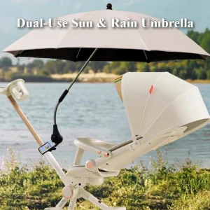 Parapluie poussette protection solaire UV pliable étanche ajustable bébé design moderne Parapluie poussette protection solaire UV pliable étanche ajustable bébé design moderne