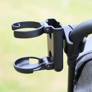 Organisateur universel de poussette 2 en 1 portegobelet et support téléphone design moderne pratique et sécurisé