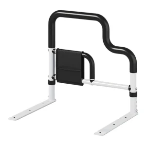 Barre de lit pour personnes âgées glissante sous matelas barre d’appui robuste design moderne noir Barre de lit pour personnes âgées glissante sous matelas barre d’appui robuste design moderne noir