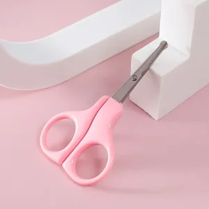 Ciseaux bébé manucure sécurité poignées rose couteaux doux outils pratique soins ongles éducation enfants artisanat