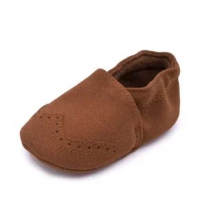 Chaussures bébé en tissu doux slippers sans lacets comfort première marche 012 mois unisexe coloris brun design simple matériau hypoallergénique hauteur de cheville.usage quotidien Chaussures bébé en tissu doux slippers sans lacets comfort première marche 012 mois unisexe coloris brun design simple matériau hypoallergénique hauteur de cheville.usage quotidien