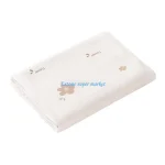 Serviette bébé en coton floral douce et respirante pour nouveauné serviette de bain ou visage design floral hypoallergénique idéale pour les soins de bébé