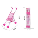 Poussette pour poupée interactive durable landau bébé stable avec ceinture Tforme jouet éducatif pour filles 612 ans accessoires de jeu roleplay