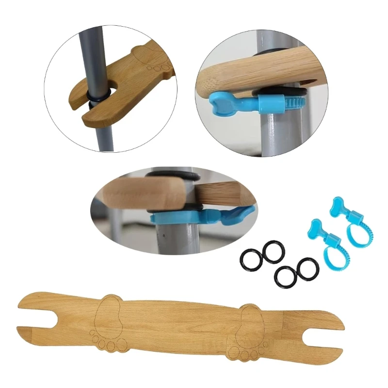 Reposepieds bambou pour chaise haute bébé universel design moderne confortable en bambou naturel accessoires inclus