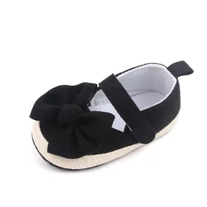 Chaussures bébé fille semelles souples antidérapantes nœud papillon extérieur intérieur mode princesse confortable sécurité toutes les saisons matière respirante design épuré élégance qualité supérieure