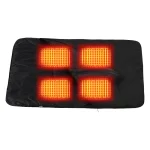 Sac de couchage chauffant portable pour animaux de compagnie hiver camping USB sac à dos noir