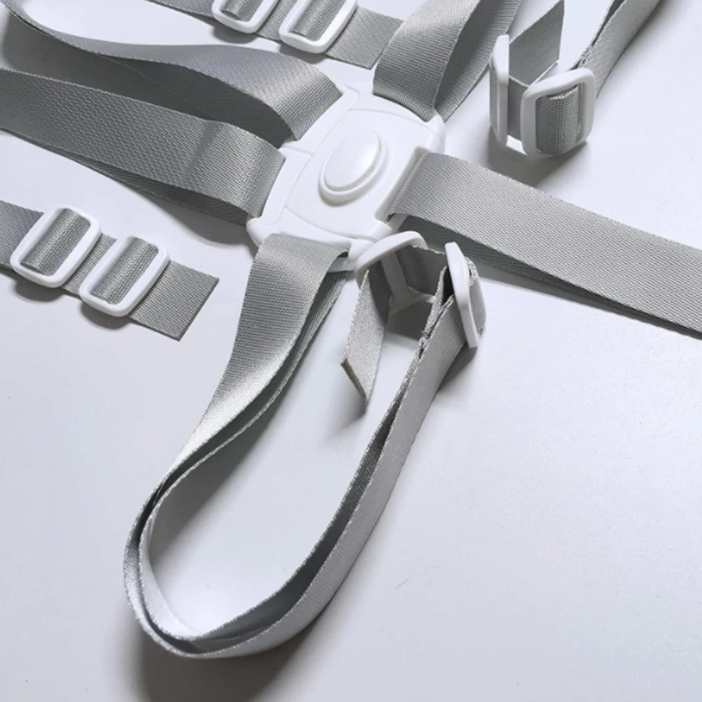 Ceinture de sécurité 5 points réglable pour haute chaise poussette et table à langer fixation Bumosquito style élégant matériaux sûrs