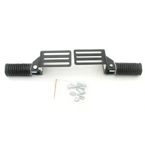 Reposepieds universels moto pliables antidérapants en aluminium noir confortable pour conducteur et passager