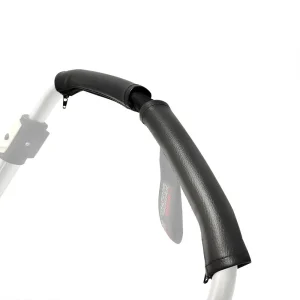 Couvrepoignée poussette cuir PU rembourré noir pour bébé confortable et sécuritaire