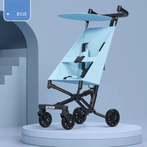 Poussette bébé ultra légère et pliable parapluie intégré matériau qualité 5 points sécurité design moderne compacte et portable idéal pour voyage et enfants de 612 mois couleur sky blue Poussette bébé ultra légère et pliable parapluie intégré matériau qualité 5 points sécurité design moderne compacte et portable idéal pour voyage et enfants de 612 mois couleur sky blue