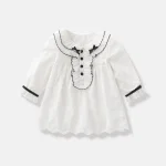 Robe bébé fille printemps automne baptême anniversaire robe infantile décontractée en coton doux et confortable