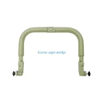 Poignée de poussette ergonomique ajustable clips fixation plastique vert pâle bébé 02 ans sécurité confort accessoire poussette