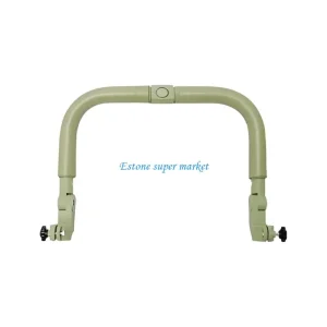 Poignée de poussette ergonomique ajustable clips fixation plastique vert pâle bébé 02 ans sécurité confort accessoire poussette