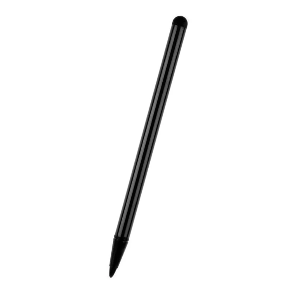 Stylo universel écran tactile portable plastique métal design minimaliste rétractable noir sans marque
