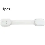 Fermeture de sécurité pour bébé serrure adhésive pour tiroir loquet de porte dispositif de protection pour meubles design moderne matériaux sûrs couleur blanche usage domestique