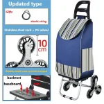 Chariot d&rsquo;escalade tout terrain pliable avec roues portable et sécurisé pour le transport de marchandises