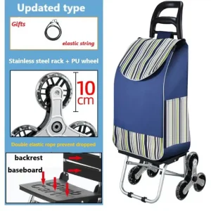 Chariot d’escalade tout terrain pliable avec roues portable et sécurisé pour le transport de marchandises Chariot d’escalade tout terrain pliable avec roues portable et sécurisé pour le transport de marchandises