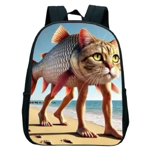 Sac à dos enfant animaux crocodilo Brainrot Bombardino italien école maternelle garçons filles 2035L polyuréthane poignées souples fermeture éclair style Mode