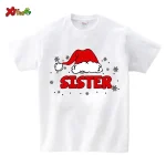 Tenue de Noël assortie pour la famille tshirt bébé chemises assorties adultes look de fête cadeau Noel style cosy