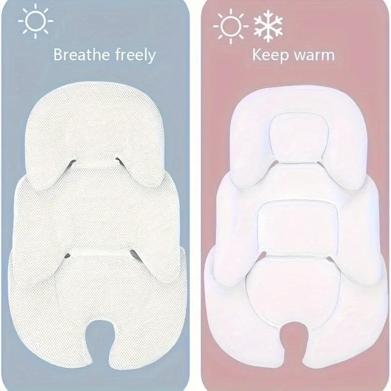 Coussin de siège auto bébé protection intérieure double face 01 ans sécurité tissu doux moderne design épuré beige bleu