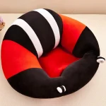 Siège de soutien pour bébé, canapé mignon pour s&rsquo;asseoir, sièges pour bébé confortables en peluche avec rembourrage à l&rsquo;intérieur pour bébé de 3 à 12 mois – Red