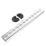 Rail de montage en aluminium pour camionnette fixation rapide organisation bébé accessoires design moderne argenté durable qualité premium utilitaire