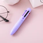 Stylo multifonction 6 couleurs portable design moderne et ergonomique idéal pour étudiants et artistes plastique durable usage quotidien