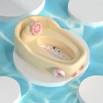 Thermomètre numérique pour bain bébé jaune mesure rapide et précise des températures