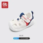 Sandales bébé fille garçon premiers pas baskets maille légères respirantes antidérapantes 13 ans bleu marine blanc rouge