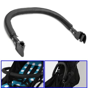 Poignée d&rsquo;accoudoir de poussette facile à installer conception ergonomique texture antidérapante noir sécurité bébé confort parentale accessoire universel