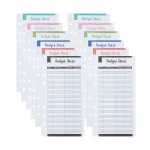 Kit 12 feuilles budget suivi dépenses organisateur financier papeterie organisation finance moderne double face