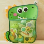 Sac de rangement pour jouets de bain bébé design monstre mignon séchage rapide avec ventouse