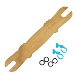Support barre traction apprentissage marche bébé accessoire poussette éveil jeu bambou bois naturel durable antidérapant