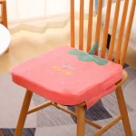 Coussin de chaise pour bébé 5cm hauteur siège réglable enfants tapis amovible salle à manger design rose fraise mignon confort et sécurité pour enfant 36 ans