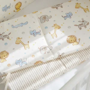 Barrière de lit bébé en coton Lion motifs animaux pastel doux anticollision 120x30cm une pièce pur coton gardecorps décoration chambre bébé Barrière de lit bébé en coton Lion motifs animaux pastel doux anticollision 120x30cm une pièce pur coton gardecorps décoration chambre bébé