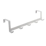 Crochets mur salle de bain 4 crochets portemanteaux mural rangement vêtements bébé entrée cuisine design moderne couleur blanche