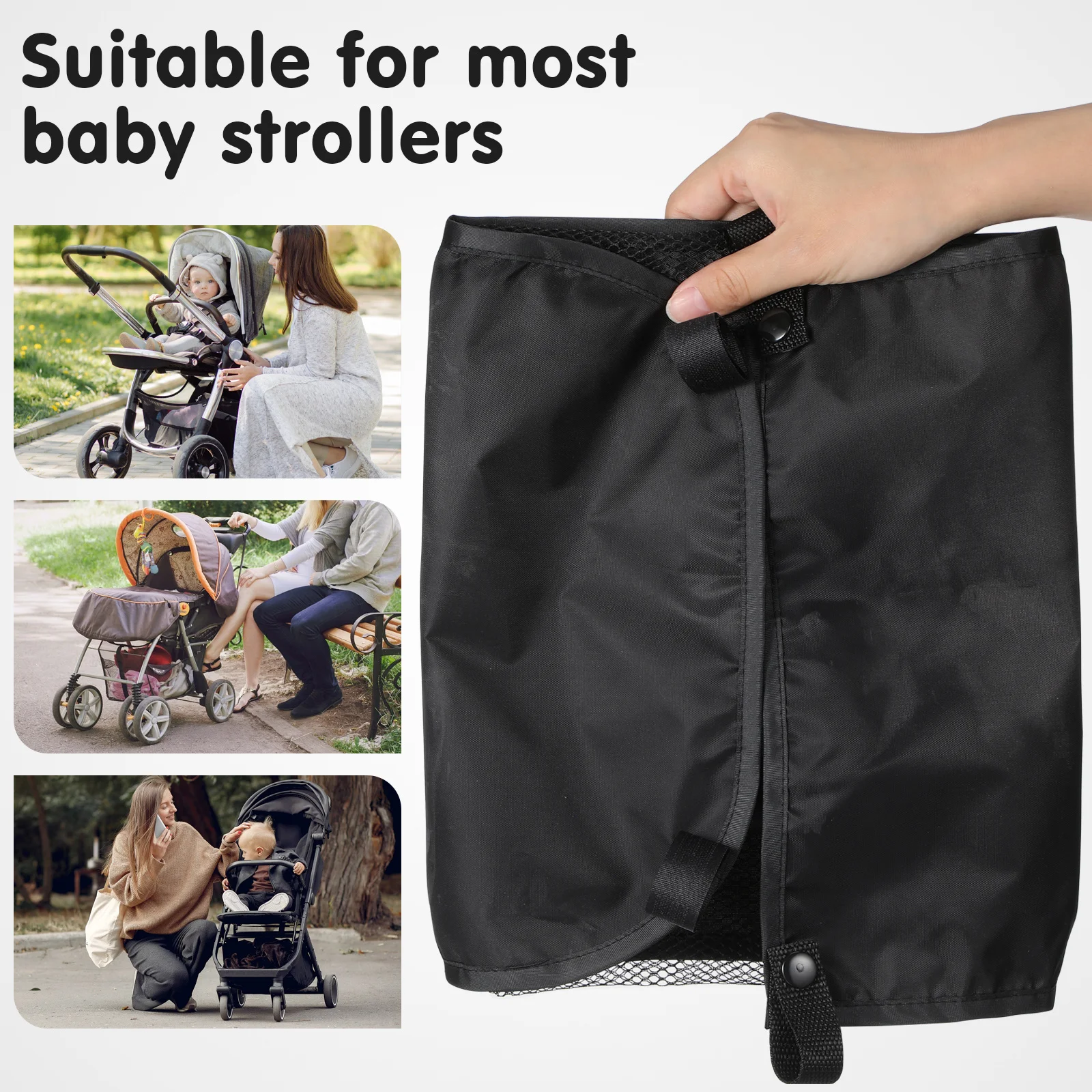 Organisateur de voiture pour siège arrière rangement multiusages tissu polyester et maille poches latérales fixation en tissu noir spacieux pratique pour bébé et famille