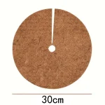 Tapis de noix de coco rond 30cm pour plantes jardinage et décoration naturelle