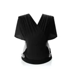 Portebébé ergonomique respirant noir tissu doux bébé nouveauné confortable ajustable parents mains libres transport sécurisé bébé en bas âge