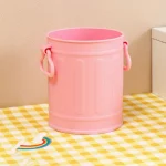 Portestylo portable en plastique rose vif grand rangement design épuré pratique pour étudiants et enfants sans sticker facile à nettoyer durable