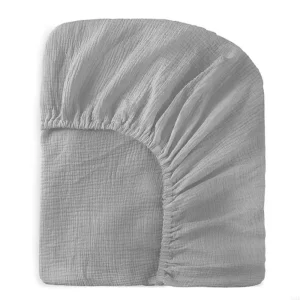 Drap housse bassinet bébé en coton élastique ajustable confortable moderne minimaliste gris clair Drap housse bassinet bébé en coton élastique ajustable confortable moderne minimaliste gris clair