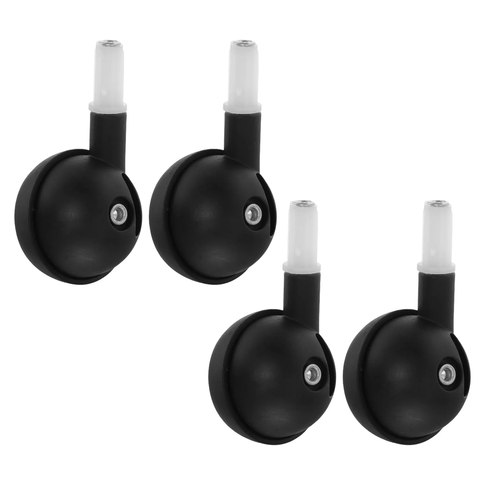 4 pièces roulettes universelles silencieuses en plastique pour meubles poussettes et chariots bébé  Remplacement facile