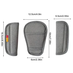 Housses de sangle pour poussette accessoires de siège 3 pièces Daily Traveler protection style moderne polyester portage bébé sécurité confort Housses de sangle pour poussette accessoires de siège 3 pièces Daily Traveler protection style moderne polyester portage bébé sécurité confort