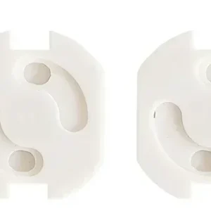 Couvercles de prises de sécurité pour enfants 10 pièces protecteurs électriques en plastique design minimaliste blanc pour bébés et jeunes enfants usage domestique protection contre les accidents électriques