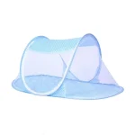 Moustiquaire Portable et Pliable pour Bébé de 0 à 3 Ans Protection Insectes Extérieure Tente de Jeu en Maille Légers Design Élégant en Bleu