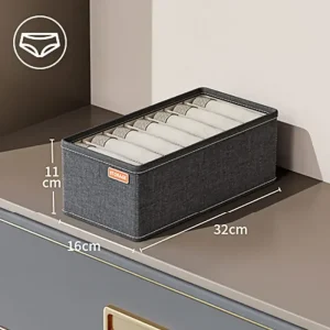 Organisateur de vêtements Oxford rangement sousvêtements lingerie chaussettes soutiengorge boîte de rangement armoire tiroir séparateur pantalons boîte de stockage  7 compartiments