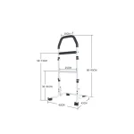 Barre parallèle ajustable en métal pour musculation haute intensité entraînement domicile gainage développement des bras et épaules design moderne comfort grip haute durabilité