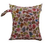 Sacs étanches réutilisables avec motifs oiseaux sac de plage piscine voyage plage sport yoga couches sacs à dos pour bébé 036m unisexe rose clair