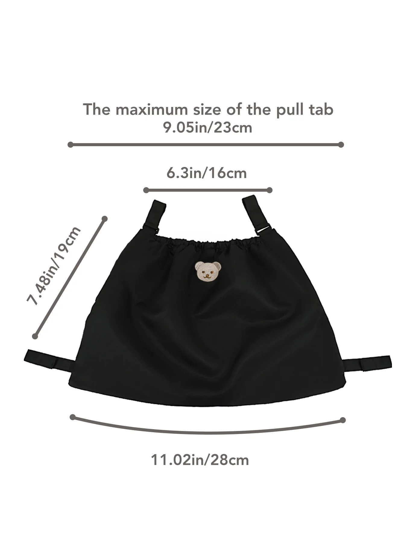 Sac de rangement suspendu pour poussette grande capacité portable confortable sécurité design moderne pratique voyage bébé