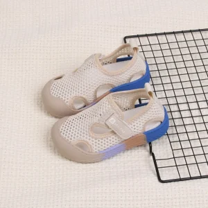 Baskets pieds nus bébés filles garçons chaussures maille respirante antiglisse sandales enfants 46 ans confort saisonnable